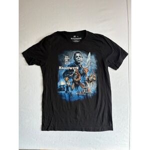 Cavity Colors Michael Myers Halloween Movie Graphic T-Shirt Mens Large Black